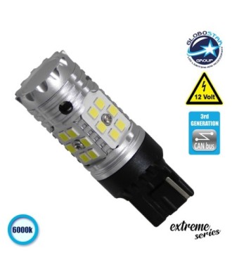 Λαμπτήρας LED Extreme Series Can-Bus 3ης Γενιάς με βάση T20 7440 15W 12v Ψυχρό Λευκό 6000k GloboStar 81149